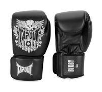 Tapout Bixby 960009 - Guantes de Boxeo (Piel sintética, 14 oz), Color Negro y Blanco