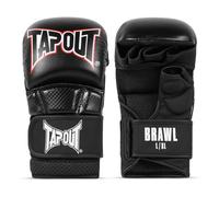 Tapout Brawl - Guantes de Sparring para Artes Marciales Mixtas, Color Negro, Rojo y Blanco, Talla L/XL