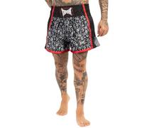 Tapout Camino Pantalón de Boxe, Negro, Rojo y Blanco, L Hombres