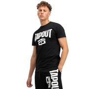 Tapout Camiseta básica Activa, Blanco/Negro, L para Hombre, 940001