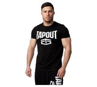 Tapout Camiseta Básica Activa, Blanco/Negro, M para Hombre