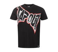 Tapout Bernardino Camiseta, Negro, Crudo, Rojo, M para Hombre, 940009