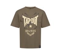 Tapout Camiseta ' DOYLEN ' marrón / amarillo / gris / negro XL marrón / amarillo / gris / negro