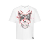 Tapout Doylen Camiseta, Blanco, Rojo Y Negro, M para Hombre