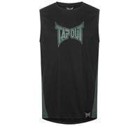 Tapout Training Tank Camiseta, Negro/Verde, L Hombres