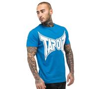 Tapout Camiseta para Hombre, Corte Normal, Logotipo, Azul, Blanco, M