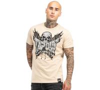 Tapout Camiseta para Hombre Creston, Arena/Negro/Plata, XL