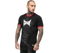 Tapout Trashed Camiseta, Negro, Rojo y Blanco, L Hombres