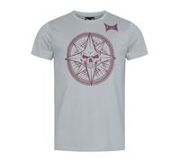 Tapout Camiseta 'Skrape' gris moteado / rojo carmesí L gris moteado / rojo carmesí