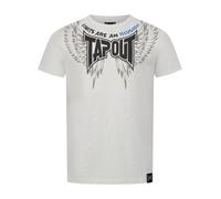 Tapout Tillusion tee Camiseta, Gris Claro, Negro Y Azul, L para Hombre
