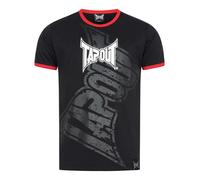 Tapout Camiseta 'Trashed' gris oscuro / rojo / negro / blanco, Talla XXL