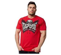 Tapout Creston Camiseta, Rojo, Negro Y Plateado, L para Hombre