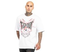 Tapout Doylen Camiseta, Blanco, Rojo Y Negro, L para Hombre
