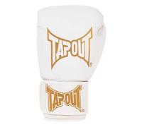 Tapout Guantes de Boxeo de Piel sintética (1 par), Color Blanco y Dorado