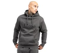 Tapout Lifestyle Basic Hoodie Sudadera con Capucha, Gris y Negro, XL para Hombre