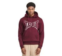 Tapout Lifestyle Basic Hoodie Sudadera con Capucha, Oxblood/Off-White, S para Hombre