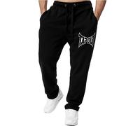 Tapout Lifestyle Basic Jogger Pantalones de chándal, Blanco/Negro, M para Hombre, 940008