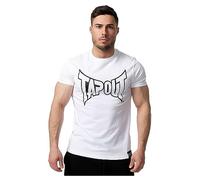 Tapout Lifestyle Basic tee Camiseta, Negro/Blanco, 3XL para Hombre