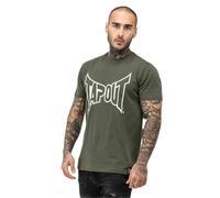 Tapout Lifestyle Basic tee Camiseta, Oliva/Crudo, M para Hombre, 940005