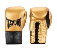 Tapout Lockhart 960011 - Guantes de Boxeo (Piel, 1 par), Color Dorado y Negro