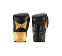 Tapout Lockhart 960011 - Guantes de Boxeo (Piel, 1 par), Color Negro y Dorado