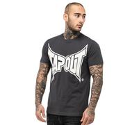 Tapout Logo tee Camiseta, Anthracite/Off-White, XXXL Hombres