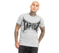 Tapout Logo tee Camiseta, Gris y Negro, M Hombres
