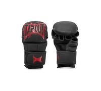 Tapout MMA 960002 Rancho - Guantes de Sparring (Piel sintética, 1 par), Color Negro y Rojo