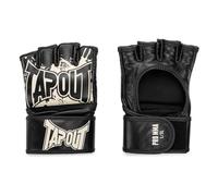 Tapout MMA Pro Fight 960005 Pro - Guantes de Piel (1 par), Color Negro y Crudo