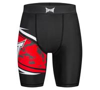Tapout Pantalón funcional 'Rendall' rojo / negro / blanco M rojo / negro / blanco