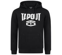 Tapout Active Basic Hoodie Sudadera con Capucha, Blanco/Negro, XXL para Hombre