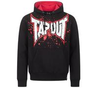 Tapout Splashing Hoodie Sudadera con Capucha, Negro, Rojo y Crudo, XXXL para Hombre