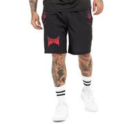 Tapout Taproot Shorts Pantalones Cortos, Negro/Rojo/Berenjena, M Hombres