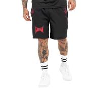Tapout Taproot Shorts Pantalones Cortos, Negro/Rojo/Berenjena, S Hombres