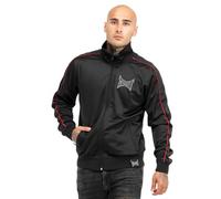 Tapout Tarziana Chaqueta Deportiva, Negro, Gris y Rojo, L para Hombre