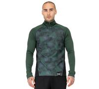 Tapout Training Midlayer Sudadera con Capucha, Verde/Negro, M para Hombre