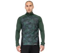 Tapout Training Midlayer Sudadera con Capucha, Verde/Negro, S para Hombre