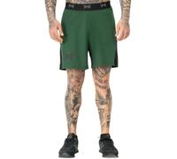 Tapout Training Short Pantalones Cortos de Entrenamiento, Verde/Negro, XXXL Hombres