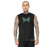 Tapout Training Tank Camiseta, Negro/Verde, XXL Hombres