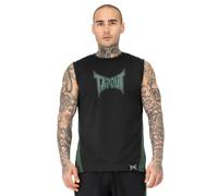 Tapout Training Tank Camiseta, Negro/Verde, XXL para Hombre