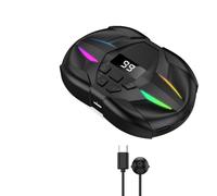 Tapper automático ajustable de 199 velocidades, silencioso, sin contacto, con luz de respiración para juegos móviles, transmisión en vivo, automatización de pantalla, tapper automático para juegos