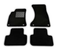 Tappetini Audi A4 B8 2008-2015 A5 8TA Sportback, Su Misura, 4 Pz Neri