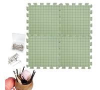 Tappetini bloccanti per maglieria - Tappetini in schiuma all'uncinetto Tappetni bloccanti | Bordo di blocco leggero, spesso e preciso con perni a T per progetti di Ricamo, lavoro a Maglia e uncinetto