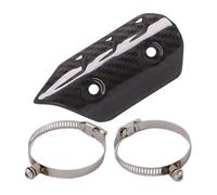 Tappetino di Protezione Termica 20 x 10 cm, Scudo Termico di Scarico in Titanio, con Fascetta Stringitubo | Copertura Di Sicurezza Anti Caldo | Protezione Termica Per Silenziatore Di Scarico - Per Gui