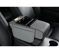 Tappetino Portaoggetti per Bracciolo Auto, Copertura per Console Centrale Auto In Fibra Di Pelle, Accessori per La Copertura del Sedile Auto, Protezione Degli Interni(Gray/34 * 19.5 * 7cm)