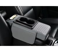 Tappetino Portaoggetti per Bracciolo Auto, Copertura per Console Centrale Auto In Fibra Di Pelle, Accessori per La Copertura del Sedile Auto, Protezione Degli Interni(Gray/33 * 16.5 * 7cm)