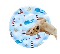 Tappetino Rinfrescante per Gatti - 17,7 Tappetino Freddo per Animali Domestici | Cuscino Impermeabile Rotondo Portatile per Dormire per Piccoli Animali in Casa e in Auto per Gattini Cuccioli e Conigli