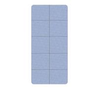 Tappetino Yoga Pieghevole,Tappeto Uomo E Donna Antiscivolo Pilates Strato Tappeto Ginnastica alta Densità Materassino per Aerobica Viaggi Sport Palestra Meditazione(Blue)