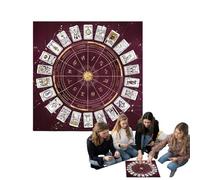 Tappeto da tavolo per tarocchi - Tovaglia esoterico divinatorio, Tessuto di lettura di Carte | sottomano Mistico in flanella, accessorio spirituale Con USO in rituali, practiche astrologiche