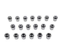 Tapping Chuck ER32 Spring Collet Set, 19pcs Chucks Ideales para Fresadoras CNC y Máquinas de Grabado, con Rango de Sujeción de 2-20 Mm, para Coletas